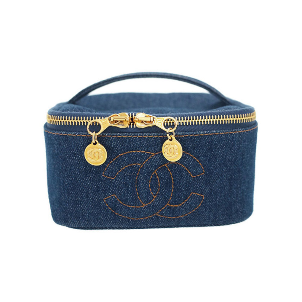 Chanel Cocomark Denim Vanity Bag